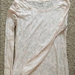 Light pink flower long sleeve